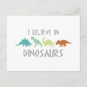 恐竜信じで ポストカード (正面)