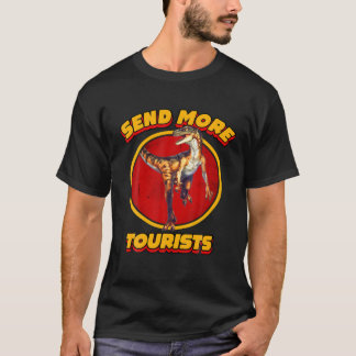 恐竜公園より多くの観光客ラプターヴィンクールタ Tシャツ