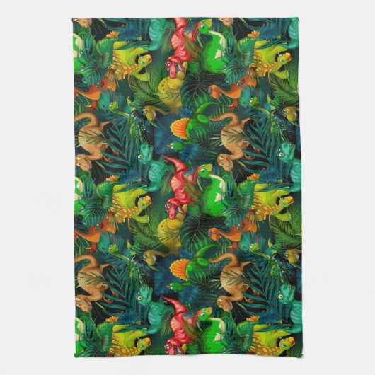 恐竜公園 キッチンタオル (縦)