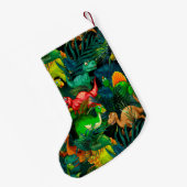 恐竜公園 スモールクリスマスストッキング (裏面 (吊り時))