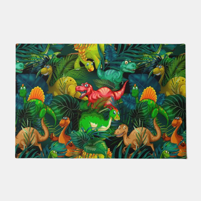 恐竜公園 ドアマット (正面)