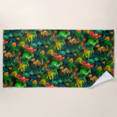 恐竜公園 ビーチタオル (正面)