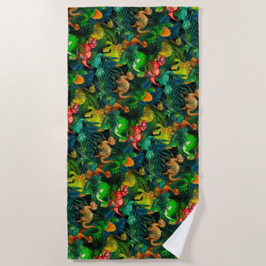 恐竜公園 ビーチタオル (正面)