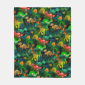 恐竜公園 フリースブランケット (正面)