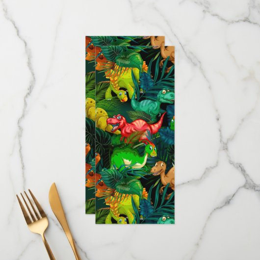 恐竜公園 メニュー (正面/裏面インサイチュ)