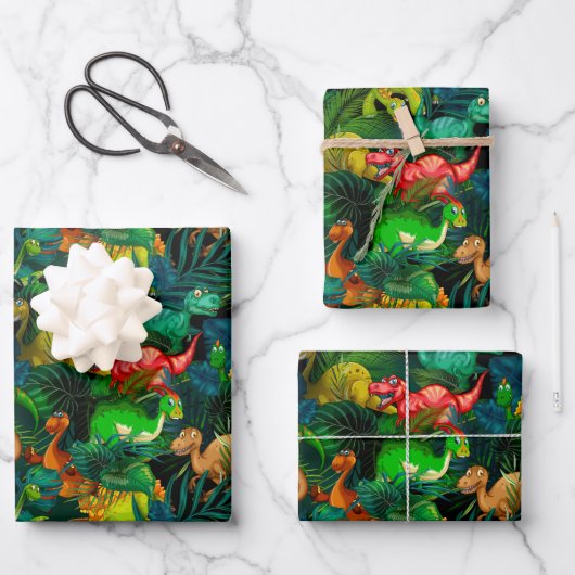 恐竜公園 ラッピングペーパーシート (正面)