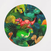 恐竜公園 ラベル (デザイン1)