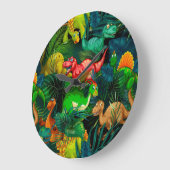 恐竜公園 ラージ壁時計 (傾斜)
