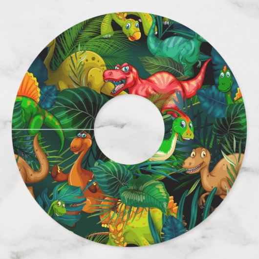 恐竜公園 ワイングラスタグ (正面)