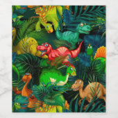 恐竜公園 ワインラベル (シングルラベル)