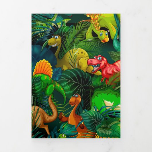 恐竜公園 三つ折りカード (カバー)