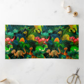 恐竜公園 三つ折りカード (内部)