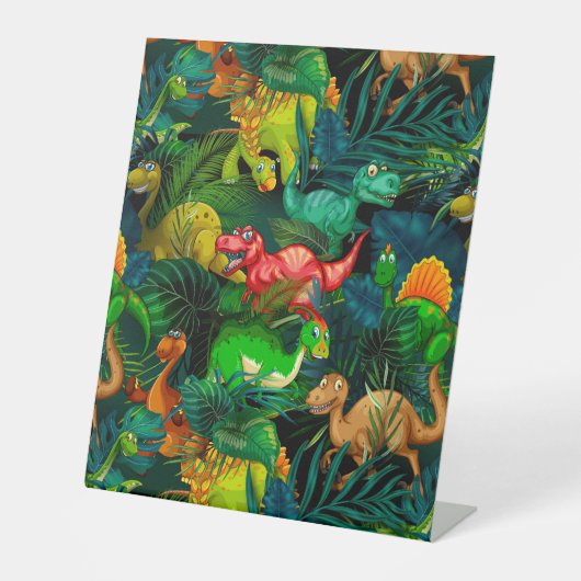 恐竜公園 台座サイン (正面)