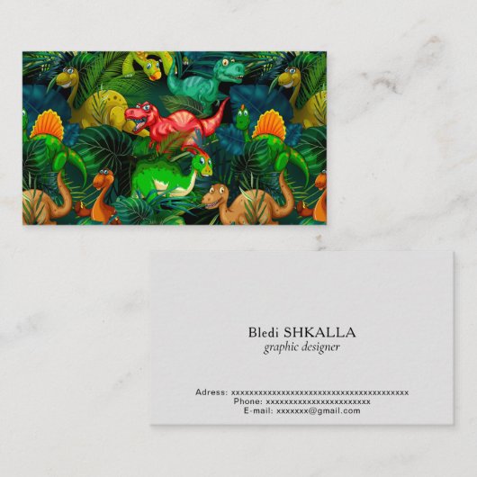 恐竜公園 名刺 (正面/裏面)