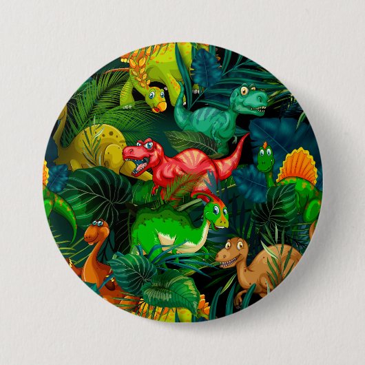 恐竜公園 缶バッジ (正面)