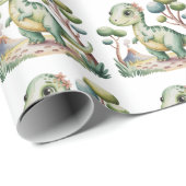 恐竜冒険少年の誕生日パーティー ラッピングペーパー (ロールコーナー)