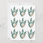 恐竜冒険少年の誕生日パーティー 招待状 (裏面)