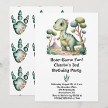 恐竜冒険少年の誕生日パーティー