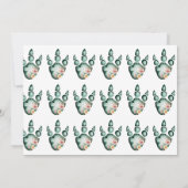 恐竜冒険少年の誕生日パーティー 招待状 (裏面)