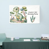 恐竜冒険少年の誕生日パーティー 横断幕 (トレードショー)