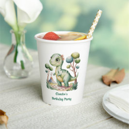 恐竜冒険少年の誕生日パーティー 紙コップ
