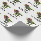 恐竜包パーソナライズされた装紙 ラッピングペーパー (角)