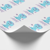 恐竜包パーソナライズされた装紙 ラッピングペーパー (角)