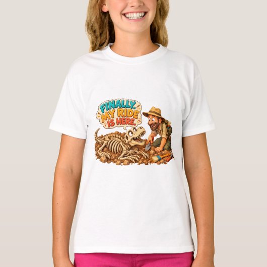 恐竜化石発掘 Tシャツ (正面)