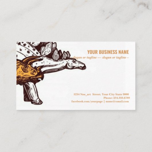 恐竜博物館 名刺 (裏面)