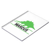 恐竜名パーソナライズされた帳 ノートブック (左側)