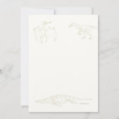 恐竜図招待状 招待状 (裏面)