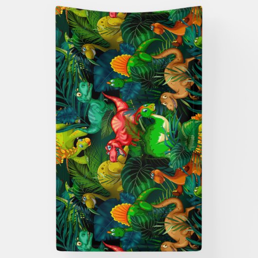 恐竜園 横断幕 (縦)