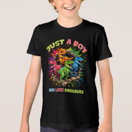 恐竜大好き少年 トライブレンドTシャツ