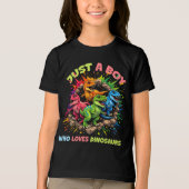 恐竜大好き少年 トライブレンドTシャツ (正面)