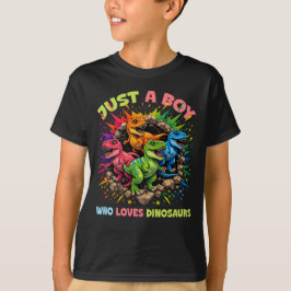 恐竜大好き少年 Tシャツ