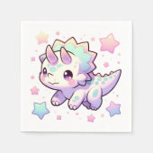 恐竜威厳のあるの赤ちゃんシャワー スタンダードカクテルナプキン (正面)