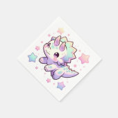 恐竜威厳のあるの赤ちゃんシャワー スタンダードカクテルナプキン (角)