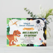 恐竜宇宙飛行士の共同パーティー 招待状 (スタンド正面)