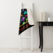 恐竜宇宙飛行士の水彩宇宙パーソナライズされた シェルパブランケット (インサイチュ)