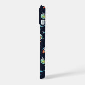 恐竜宇宙飛行士パターン iPhone 15ケース (左側面)