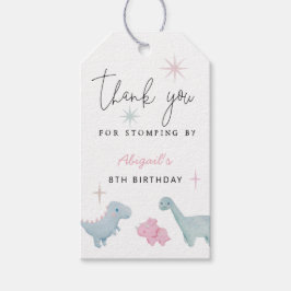 恐竜少女の誕生日パーティー ギフトタグ