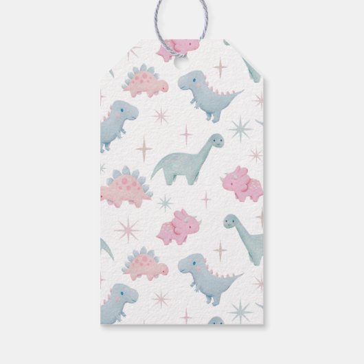 恐竜少女の誕生日パーティー ギフトタグ (裏面)
