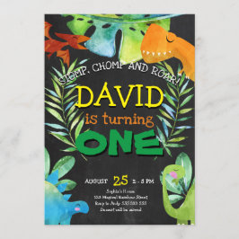 恐竜少年ファースト誕生日第1ディノパーティー 招待状