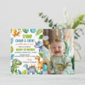 恐竜少年誕生日招待状 招待状 (スタンド正面)