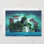 恐竜島の誕生日パーティー 招待状 (裏面)