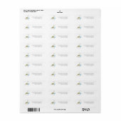 恐竜差出人住所ラベル ラベル (フルシート)