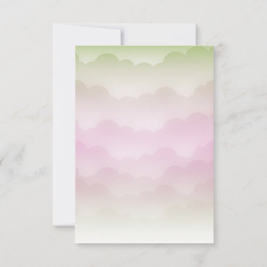 恐竜希望ベビー初の誕生日招待状 招待状 (裏面)