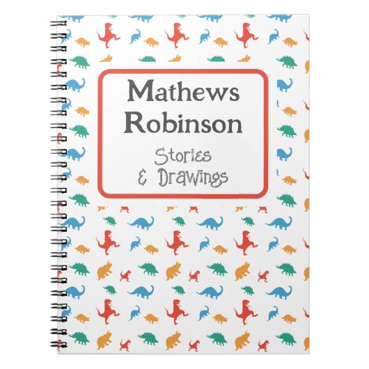 恐竜幼稚園カスタム ノートブック (正面)