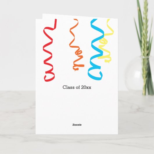 恐竜幼稚園卒業 カード (裏面)