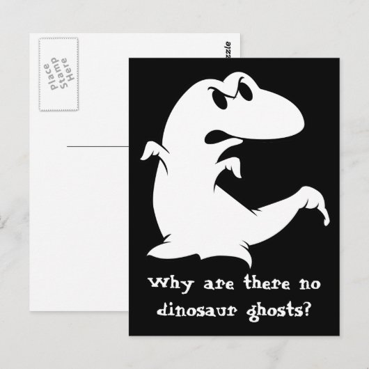 恐竜幽霊 ポストカード (正面/裏面)